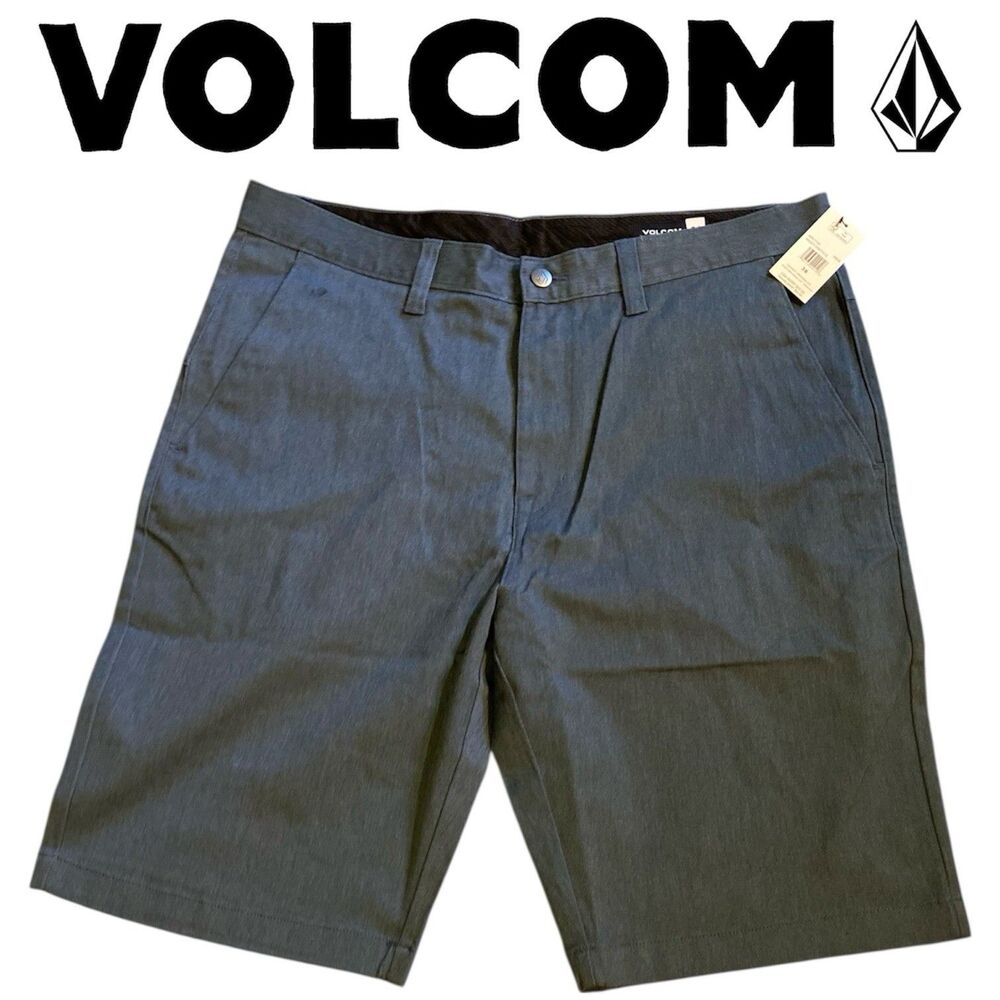 Volcom Board Shorts Men’s 36 Stretch Skate Gray Golf $60 MSRP NEW
